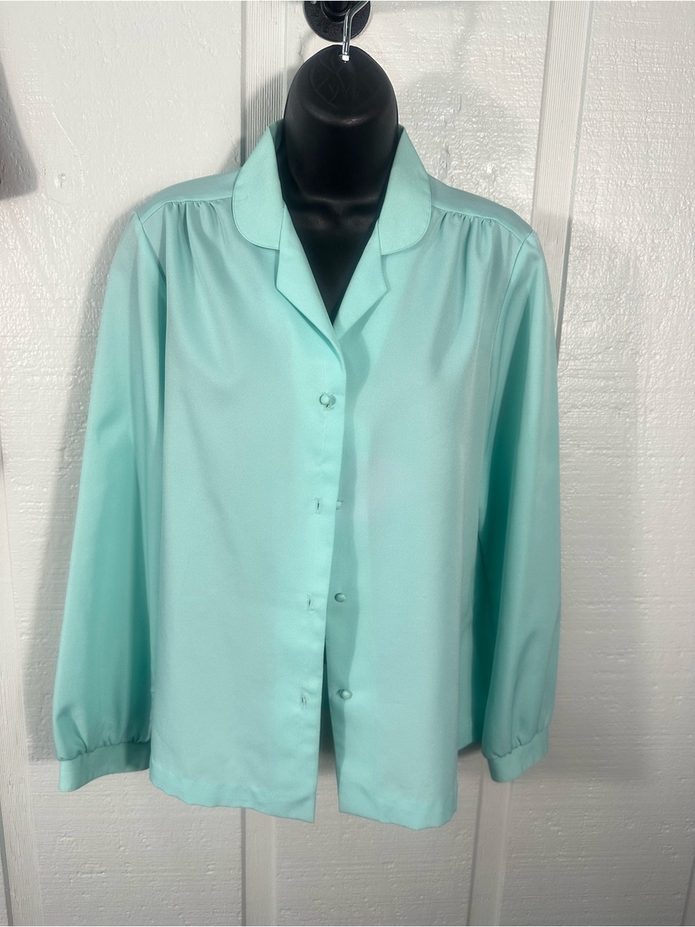 Lady Arrow Vintage Mint Green Top No Size EUC
